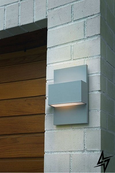 Настенный фасадный уличный светильник Norlys Geneva 879AL ЛЕД 28027 фото в живую, фото в дизайне экстерьера