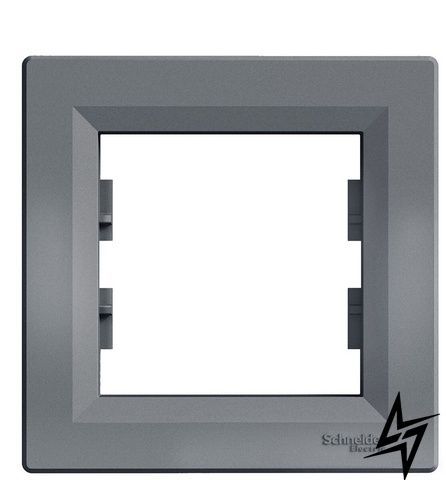 Рамка одинарная сталь Schneider Electric Asfora EPH5800162 фото