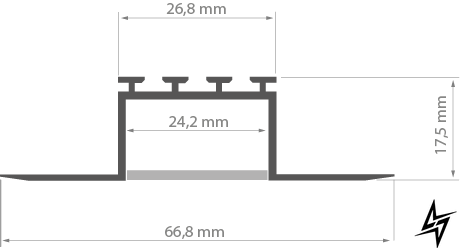 LED-профиль KLUS KOZUS, 2 метра фото