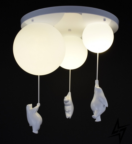 Потолочная люстра на 3 лампочки L23-37111 Белый SGJ10/3-k фото в живую, фото в дизайне интерьера