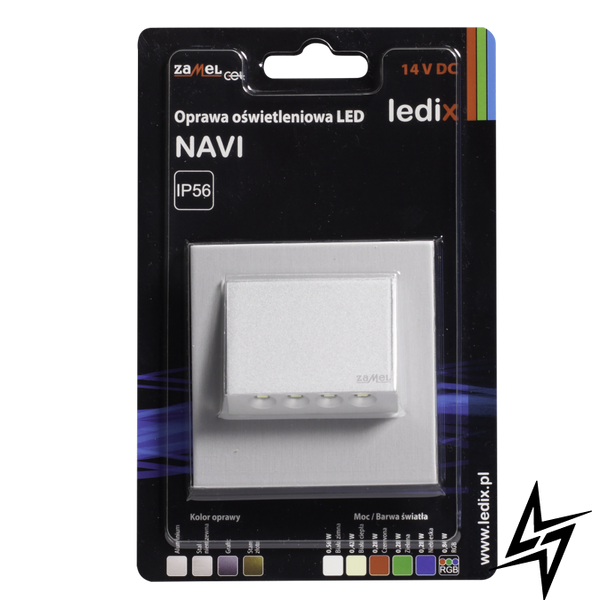 Настінний світильник Ledix Navi з рамкою 11-111-12 накладний Алюміній 3100K 14V LED LED11111112 фото наживо, фото в дизайні інтер'єру