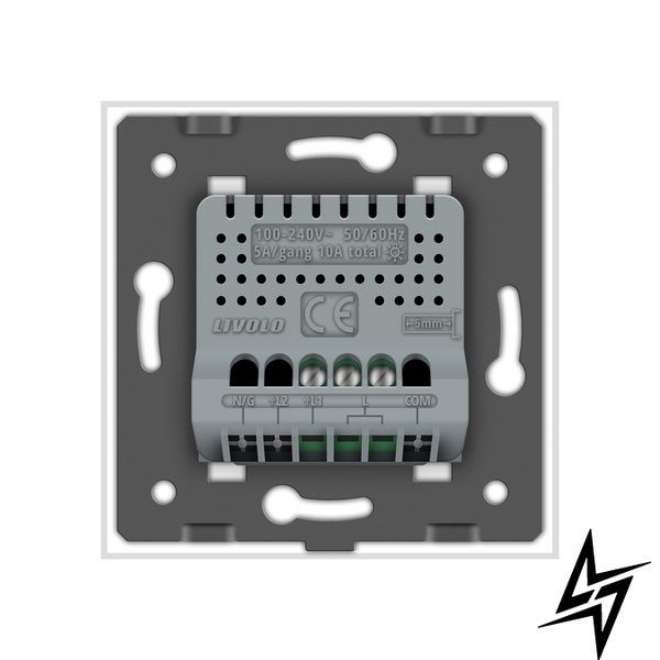 Умный сенсорный диммер Livolo белый ZigBee (VL-C7FC1D2Z-2GWP) VL-C7FC1D2Z-2GWP фото