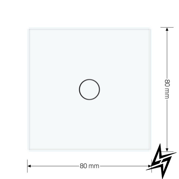 Умный сенсорный Wi-Fi выключатель 1 сенсор Livolo белый стекло (VL-C7FC1NY-2GWP) фото