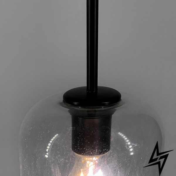 Подвесной светильник с прозрачным удлиненным плафоном LE29889 15x50см Черный/Прозрачный AA 359/150 фото в живую, фото в дизайне интерьера