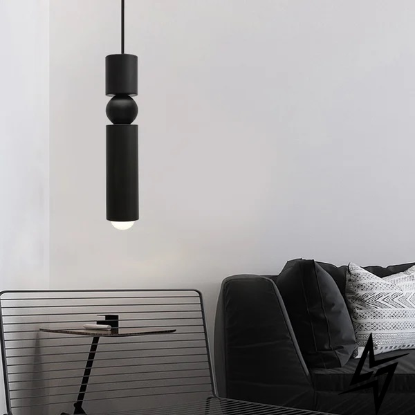 Подвесной светильник одинарный FULCRUM BLACK T23-38350 051102/1bk фото в живую, фото в дизайне интерьера