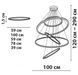 Люстра Friendlylight Ring FL5124 хром 3000 K FL5124 - изображение 3