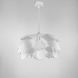 Подвесной светильник в форме белого цветка в 2-х размерах LE41172 1xE27 35x35см Белый MJ 182 фото в дизайне интерьера, фото в живую 7/9