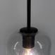 Подвесной светильник с прозрачным удлиненным плафоном LE29889 15x50см Черный/Прозрачный AA 359/150 фото в дизайне интерьера, фото в живую 5/8