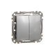 Перемикач прохідний 2-клавішний Schneider Electric SDD113108 Sedna Design алюміній пластик - зображення 1