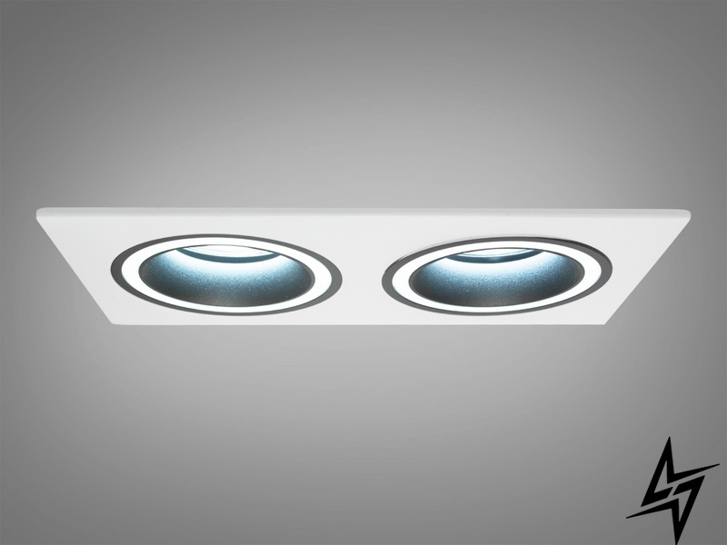 Точечный светильник Alumo D23-31447 Белый/Черный QXL-1732-S2-WH+BK фото в живую, фото в дизайне интерьера