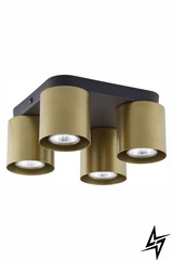 Спот с четырьмя лампами TK Lighting Vico Gold 6511 33622 фото в живую, фото в дизайне интерьера