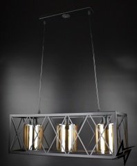 Підвісна стельова люстра в стилі LOFT лофт L23-37312 Чорний 11535/3-am фото наживо, фото в дизайні інтер'єру