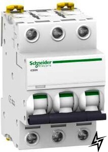 Автоматический выключатель Schneider Electric A9F74301 Acti9 3P 1A C 6kA фото