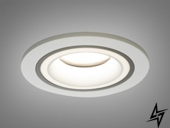 Точковий світильник Аlumo D23-31498 Білий/Чорний QXL-1730-R-WH+BK фото наживо, фото в дизайні інтер'єру