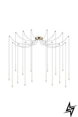 Люстра підвісна Ideal Lux 284019 Lucciola Sp16 Ottone фото
