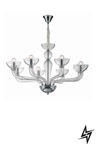 Люстра-свічки Ideal Lux 44255 Casanova Sp8 Trasparente фото