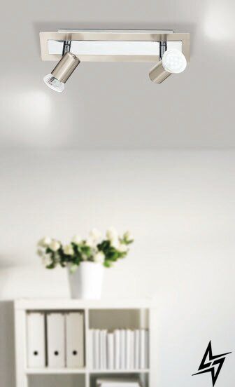 Спот с двумя лампами Eglo Rottelo 90915 37075 фото в живую, фото в дизайне интерьера