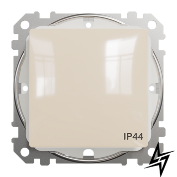 Перемикач прохідний 1-клавішний Schneider Electric SDD212106 Sedna Design бежевий IP44 пластик фото