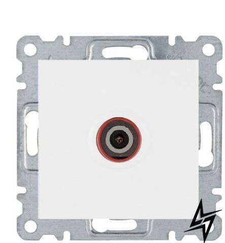 TV-розетка Hager WL3210 Lumina-2 біла, глянцева, IP20 фото