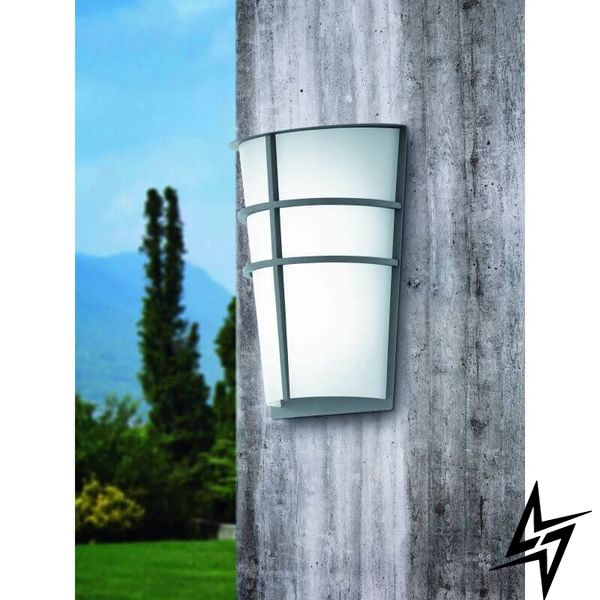 Настенный фасадный уличный светильник Eglo Breganzo 94137 ЛЕД 79043 фото в живую, фото в дизайне экстерьера