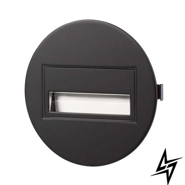 Настінний світильник Ledix Sona кругла 13-211-61 врізний Чорний 5900K 14V LED LED11321161 фото наживо, фото в дизайні інтер'єру