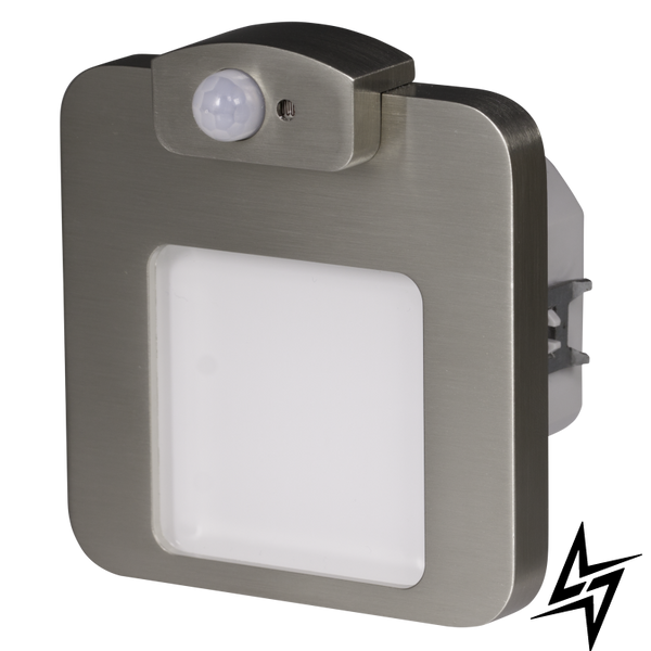 Настенный светильник Ledix Moza 01-212-21 врезной Сталь 5900K 14V с датчиком ЛЕД LED10121221 фото в живую, фото в дизайне интерьера