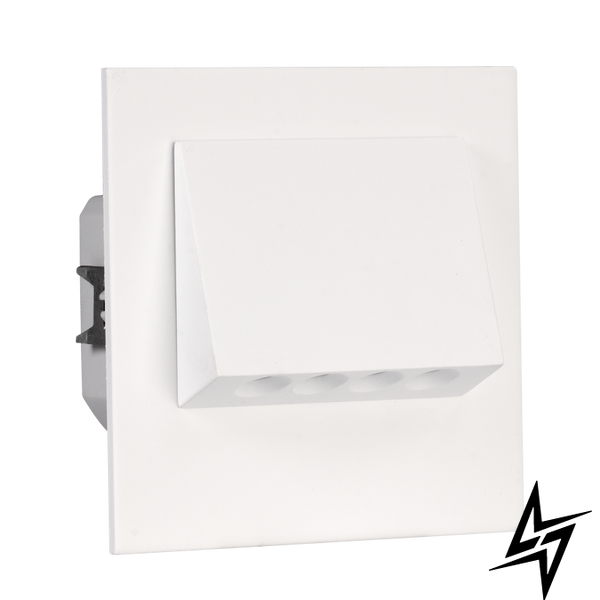 Настінний світильник Ledix Navi з рамкою 11-225-56 врізний Білий RGB з радіоконтроллер RGB LED LED11122556 фото наживо, фото в дизайні інтер'єру