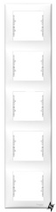 Пятиместная вертикальная рамка Sedna SDN5801521 (белая) Schneider Electric фото