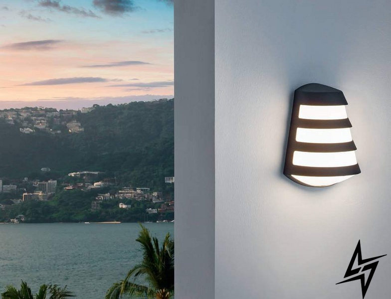 Вуличний настінний світильник Eglo Pasaia 95112 LED  фото наживо, фото в дизайні екстер'єру