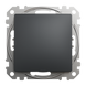 Вимикач 1-клавішний Schneider Electric SDD114101 Sedna Design чорний пластик фото 1/2