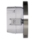 Настінний світильник Ledix Muna 02-224-21 врізний Сталь 5900K з радіоприймачем LED LED10222421 фото в дизайні інтер'єру, фото наживо 4/5