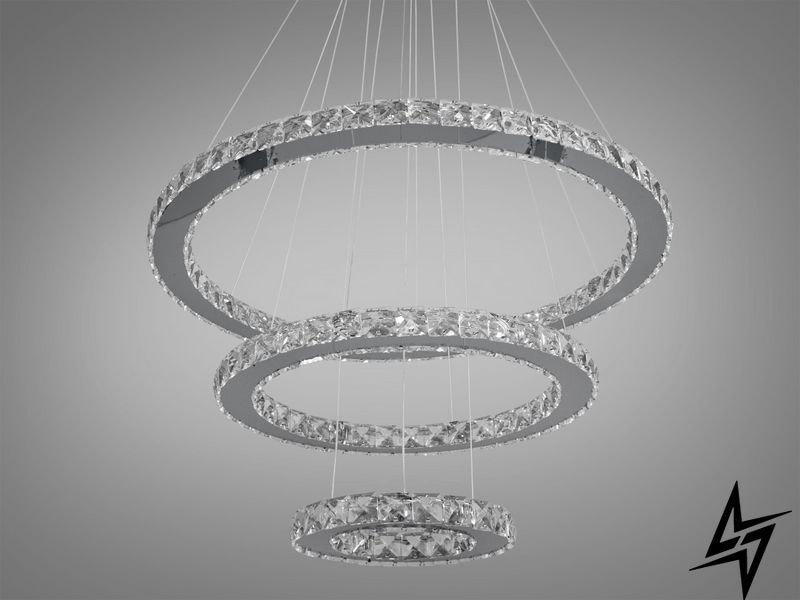 Завораживающая Подвесная хрустальная LED люстра 80 Вт хром Zimida 26-20098 26-20098 фото