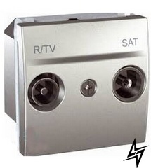 MGU3.455.30 R-TV / SAT розетка кінцева, алюміній Schneider Electric фото