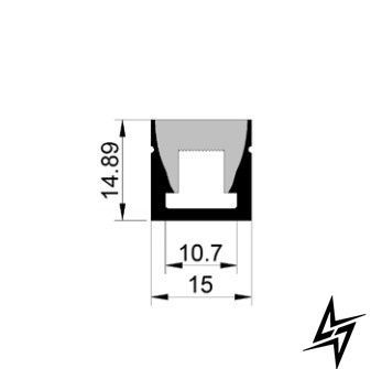 LED-профиль ALUMLED силиконовый IP65 5м LN15144 LN15144 фото