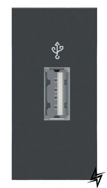 Розетка USB NU342954 для передачі даних 1М антрацит Unica New Schneider Electric фото