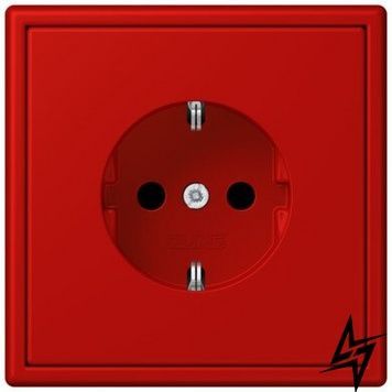 LC1520KI32090 Les Couleurs&reg; Le Corbusier SCHUKO&reg;-розетка з вбудованою підвищеним захистом від дотику rouge vermillon 31 Jung фото