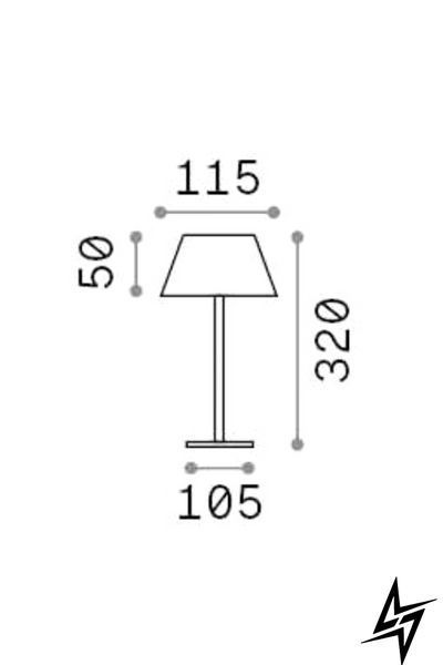 Настольная лампа Ideal Lux Pure 311661 коричневая 1,5 Вт 3000 K IP54 311661 фото