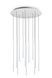 Підвісна люстра Ideal Lux Filo SP12 Bianco 263441 LED 25 Вт 3000 K, біла, 150 &times; 60 см - зображення 1