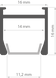 Монтажний кронштейн для профіля PDS-H KLUS_C24214C02 KLUS_C24214C02 - зображення 6