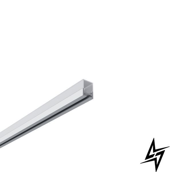 LED профіль накладний з розсіювачем PC Kloodi KLP2027SQ_2 білий; срібло, 2 м KLP2027SQ_2 фото
