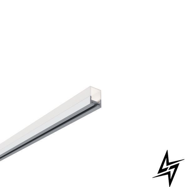 LED профіль накладний з розсіювачем PC Kloodi KLP2027SQ_2 білий; срібло, 2 м KLP2027SQ_2 фото
