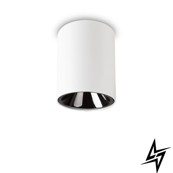 Точковий накладний світильник Ideal Lux Nitro 15W Round Bianco 205977 LED 25901 фото наживо, фото в дизайні інтер'єру