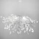 Подвесной белый светильник TRIO во флористических мотивах d120 см LE41174 4xE27 120x120см Белый/Хром MJ 185-120 фото в дизайне интерьера, фото в живую 4/10