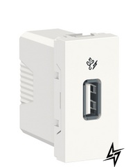 USB розетка NU342818 1М біла Unica New Schneider Electric фото