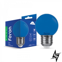 LED лампа Feron 25118 Hi-Power E27 1W 4,5x6,8 см фото