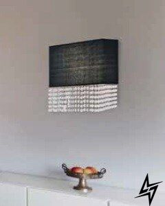 Настенный светильник (бра) AZ1587 Azzardo Glamour 113715-BK  фото в живую, фото в дизайне интерьера