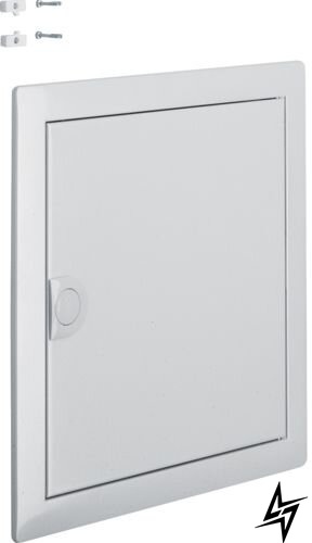 Двери с рамкой VZ321N для 1-рядного щита Volta (серебряные RAL9006) Hager фото
