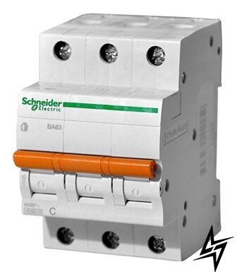 Автоматичний вимикач Schneider Electric 11221 Домовик 3P 6A C 4,5kA фото