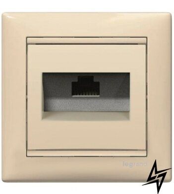 Компьютерная розетка RJ45 Legrand 774132 Valena Classic, бежевая, FTP, IP20 фото