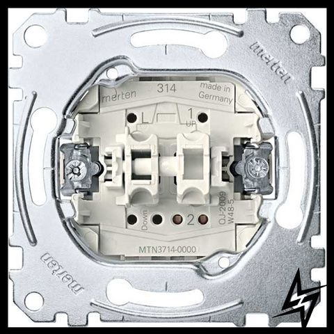 Вимикач для жалюзі Schneider Electric MEG3714-0000 Merten, 10 А, 220 В фото